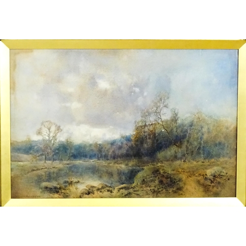 1971 - Louis Burleigh Bruhl (1861-1942), Watercolour, On the Wye above Monmouth. Signed lower left and ascr... 