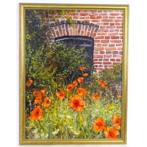 1973 - Aleksander Garncarek, 21st century, Polish School, Oil on canvas, A study of poppies and wild flower... 