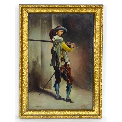 1999 - After Jean Louis Ernest Meissonier, Early 20th century, Oil on canvas board, A Musketeer - Time of L... 