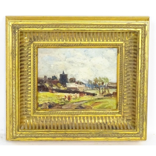 2004 - Meredith Watling (1878-1955), Oil on board, An impressionist landscape depicting Fen Ditton, Cambrid... 