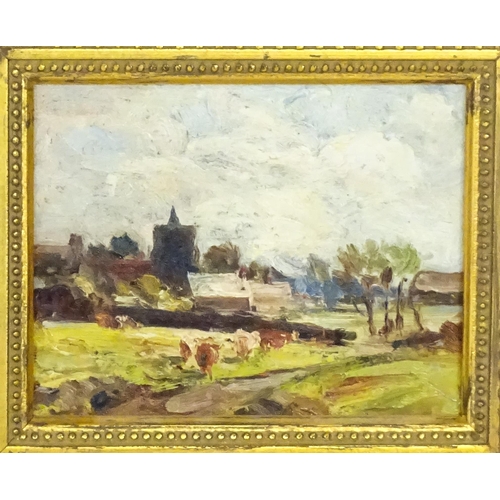 2004 - Meredith Watling (1878-1955), Oil on board, An impressionist landscape depicting Fen Ditton, Cambrid... 