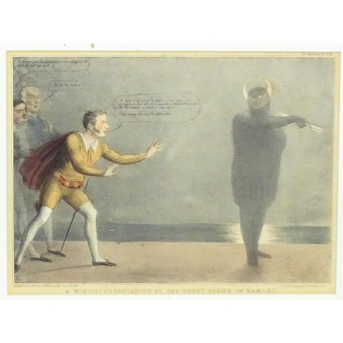 2193 - After John (HB) Doyle, 19th century, Lithograph, A Mis-Representation of the Ghost Scene in Hamlet. ... 