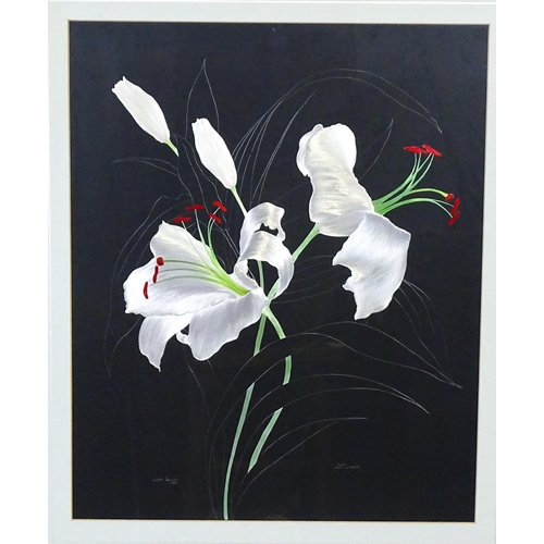 2199 - Judith Davies (b. 1955), Etching, Lilium Lily Liliaceae. Signed, titled and dated 1986 lower. Approx... 