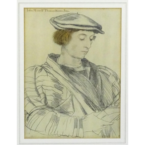 2205 - After Hans Holbein the Younger, Early 20th century, Seven early reproductions of drawings in the Roy... 