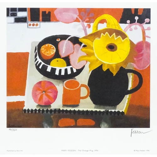 2213 - After Mary Fedden (1915-2012), Limited edition print, The Orange Mug. Signed and numbered 64 / 550 i... 