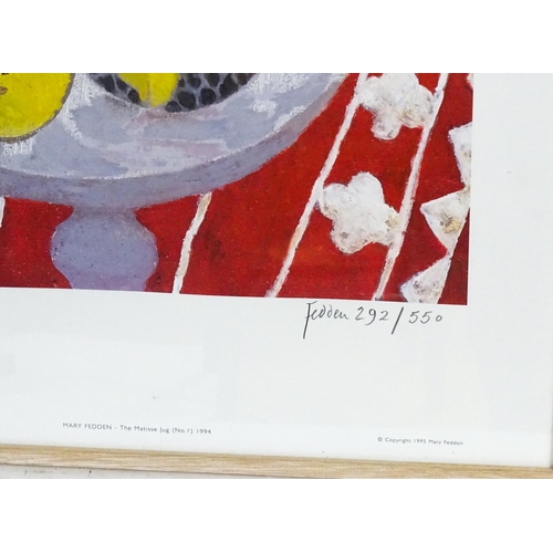 2215 - After Mary Fedden (1915-2012), Limited edition print, The Matisse Jug. Signed and numbered 292 / 550... 