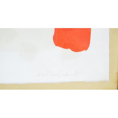 2228 - 20th century, Limited edition print, An abstract composition. Indistinctly signed Austin and numbere... 