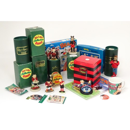 784 - A quantity of Beano  / Dandy collectables, comprising figurines, puzzle, comic maker kit, mug, 2011 ... 