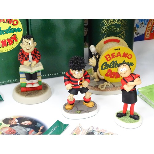 784 - A quantity of Beano  / Dandy collectables, comprising figurines, puzzle, comic maker kit, mug, 2011 ... 