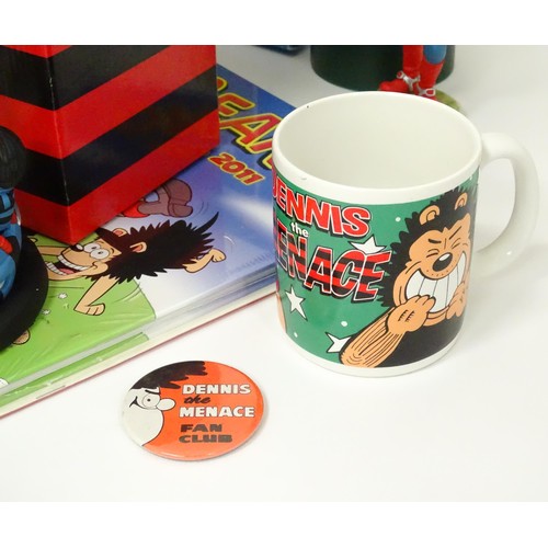 784 - A quantity of Beano  / Dandy collectables, comprising figurines, puzzle, comic maker kit, mug, 2011 ... 