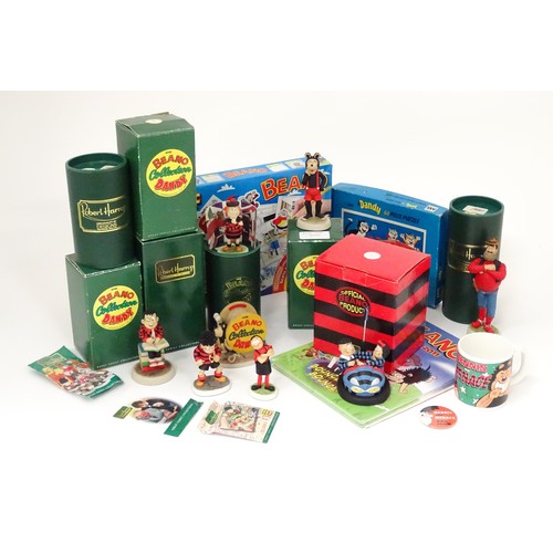 784 - A quantity of Beano  / Dandy collectables, comprising figurines, puzzle, comic maker kit, mug, 2011 ... 