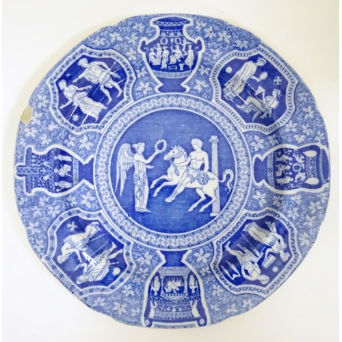 792 - A quantity of assorted blue and white dinner wares to include plates, tureens / serving dishes, sauc... 