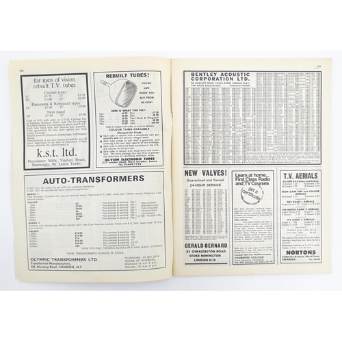 845 - A quantity of early to mid Wireless / Radio and Television manuals, catalogues and magazines, to inc... 