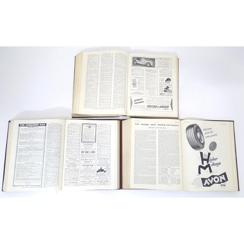 889 - Books: Three bound volumes of Motor Sport magazine comprising 1958, 1959 & 1960 (3)