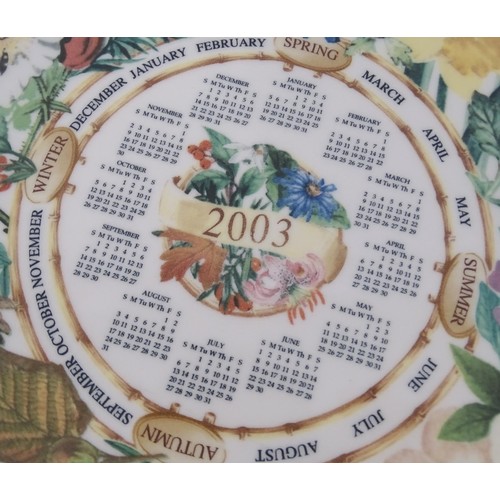 891 - A quantity of assorted collectors plates by Wedgwood, Spode etc, together with Portmeirion place mat... 