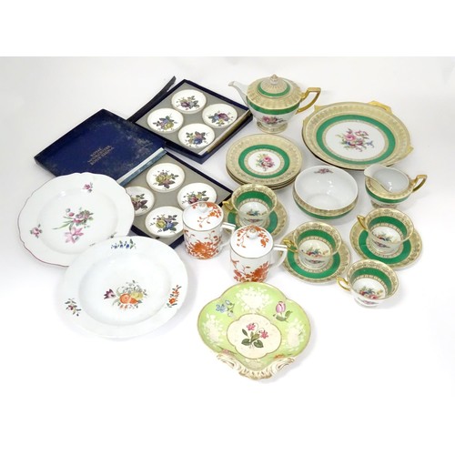 914 - A quantity of assorted 20thC ceramics to include Royal Worcester coasters, Thomas of Bavarian tea wa... 