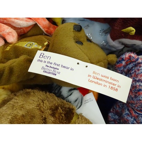 931 - Toys: A quantity of TY Beanie Babies etc. Beanie Babies to include: the Chinese Zodiac Dragon, the Z... 