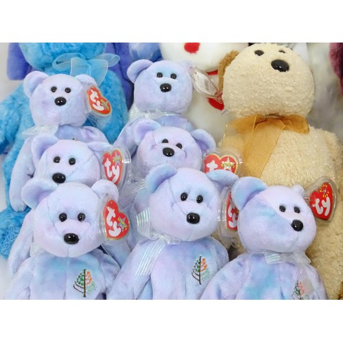 936 - Toys: A quantity of TY Beanie Babies etc. Beanie Babies to include: seven Issy the Four Seasons Hote... 