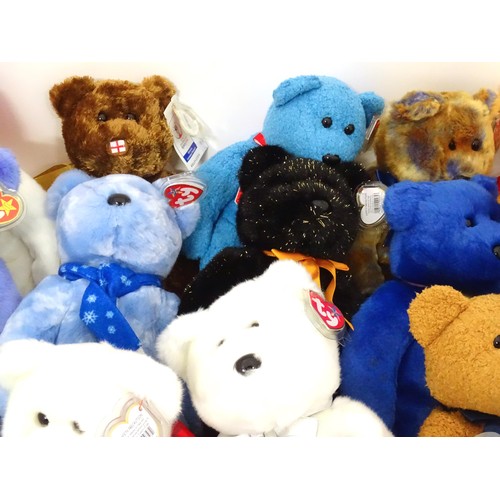 936 - Toys: A quantity of TY Beanie Babies etc. Beanie Babies to include: seven Issy the Four Seasons Hote... 