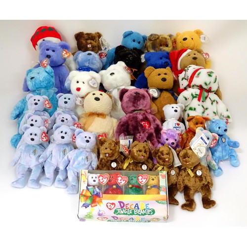 936 - Toys: A quantity of TY Beanie Babies etc. Beanie Babies to include: seven Issy the Four Seasons Hote... 