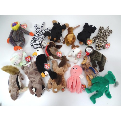 937 - Toys: A quantity of TY Beanie Babies etc. Beanie Babies to include: Flitter the Butterfly, Glow the ... 