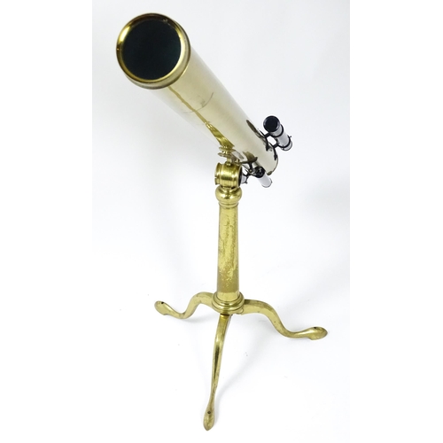 1493 - A cased Georgian astronomical refracting telescope by Cary, London (1759-1825.) Constructed from bra... 