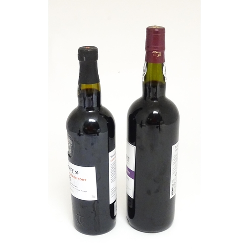 1147A - Two bottles of port, comprising a 75cl bottle of Taylor's late bottled vintae port 2017 and a 100cl ... 