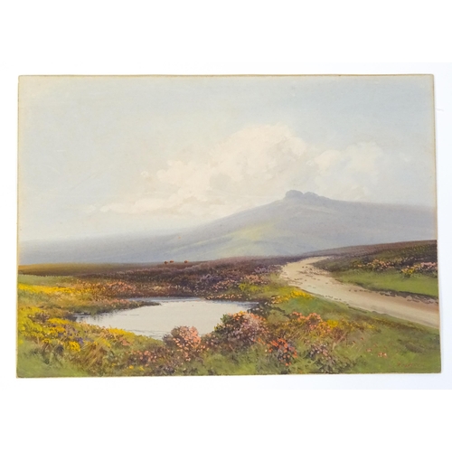 2239 - Reginald Daniel Sherrin (1891-1971), Gouache, A Dartmoor landscape. Signed lower right. Approx.  /