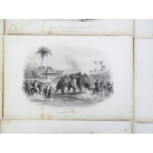 2248 - A quantity of 19thC engravings from The History of the British Empire in India and the East - Volume... 