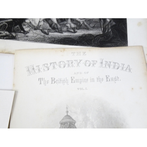 2248 - A quantity of 19thC engravings from The History of the British Empire in India and the East - Volume... 