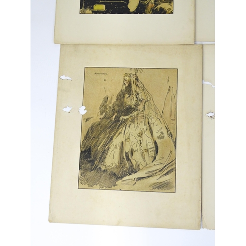 2249 - After William Nicholson (1872-1949), Eleven lithographs from the Characters of Romance series compri... 