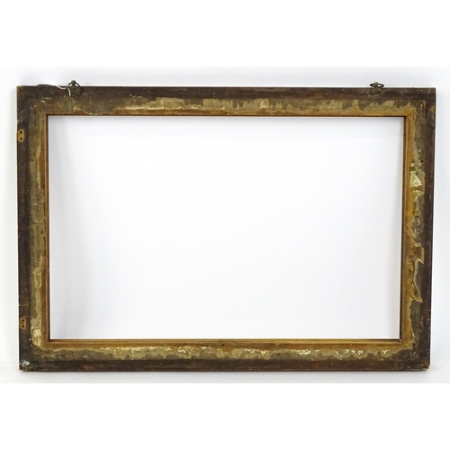 2256 - A 19thC birds eye maple veneered frame. Rebate approx. 29 1/2