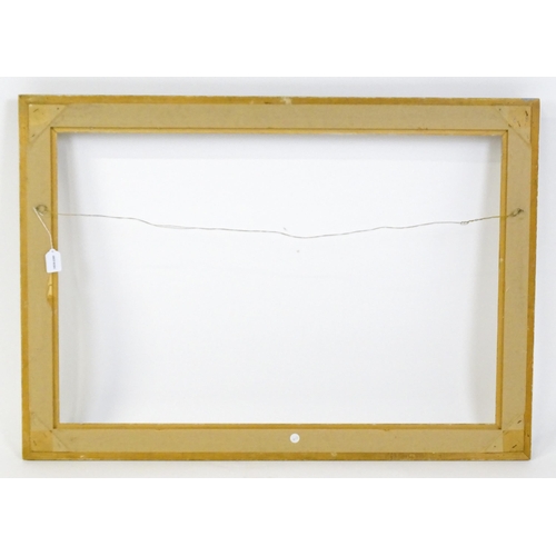 2257 - A 20thC gilt composite frame with swept detail. Rebate approx. 24