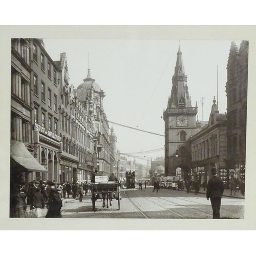 2489 - Seven framed photographic monochrome prints depicting early 20thC Glasgow, comprising views of Jamai... 