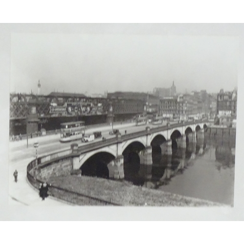 2489 - Seven framed photographic monochrome prints depicting early 20thC Glasgow, comprising views of Jamai... 