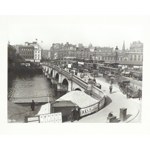 2489 - Seven framed photographic monochrome prints depicting early 20thC Glasgow, comprising views of Jamai... 