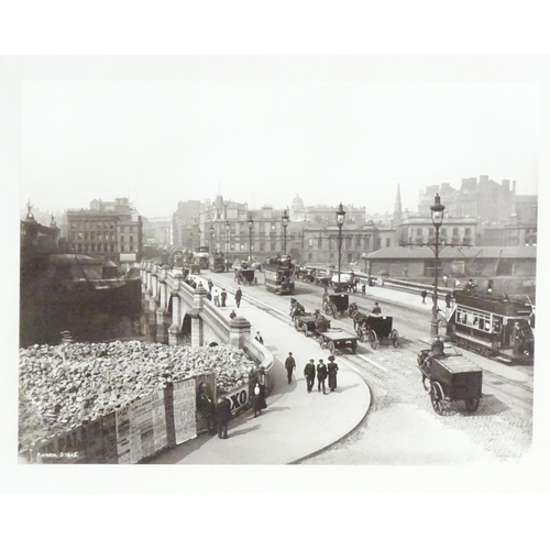 2489 - Seven framed photographic monochrome prints depicting early 20thC Glasgow, comprising views of Jamai... 