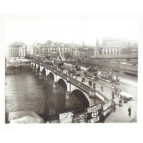 2489 - Seven framed photographic monochrome prints depicting early 20thC Glasgow, comprising views of Jamai... 