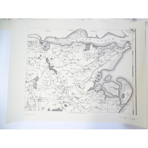 2490 - Book & Maps: A Reproduction of A Map of the County of Essex 1777 by John Chapman & Peter Andre. Toge... 