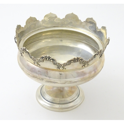 632 - A silver pedestal bowl hallmarked Chester 1912, maker George Nathan and Ridley Hayes. Approx. 6