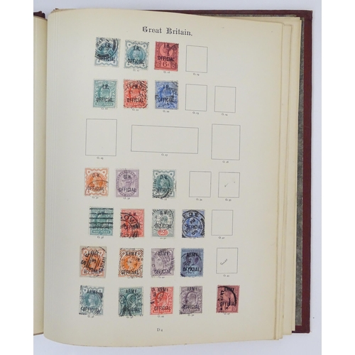 2481 - Stamps & Postal History : An album containing a quantity of assorted Victorian and later Great Brita... 