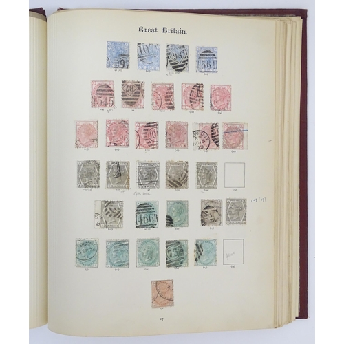 2481 - Stamps & Postal History : An album containing a quantity of assorted Victorian and later Great Brita... 