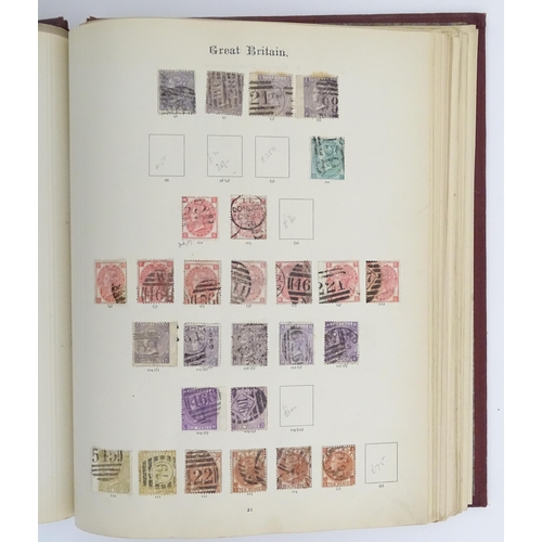 2481 - Stamps & Postal History : An album containing a quantity of assorted Victorian and later Great Brita... 