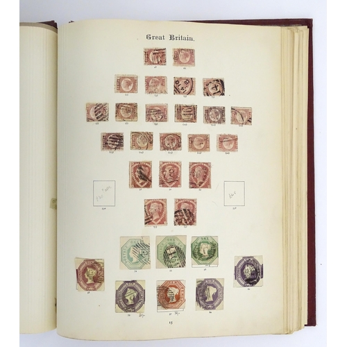 2481 - Stamps & Postal History : An album containing a quantity of assorted Victorian and later Great Brita... 