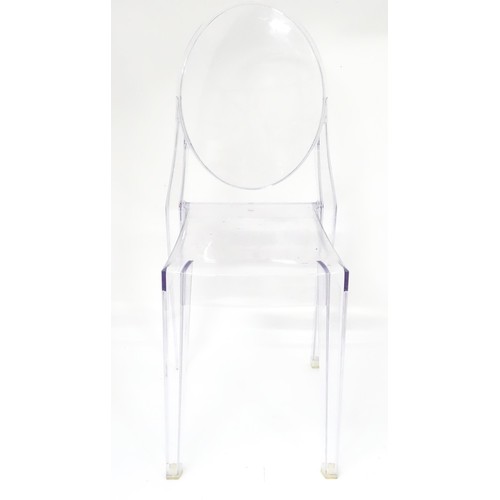 330 - Vintage Retro, Mid-century: Philippe Starck for Kartell Milan, a Victoria Ghost clear perspex chair.... 