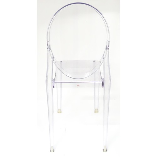 330 - Vintage Retro, Mid-century: Philippe Starck for Kartell Milan, a Victoria Ghost clear perspex chair.... 