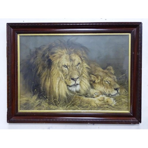 925 - A 20thC Pears print 'The British Lion'. Approx. 28