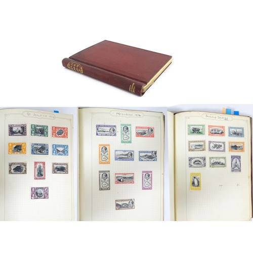 2478 - Stamps & Postal History : A stamp album containing 20thC Worldwide and Commonwealth stamps, to inclu... 