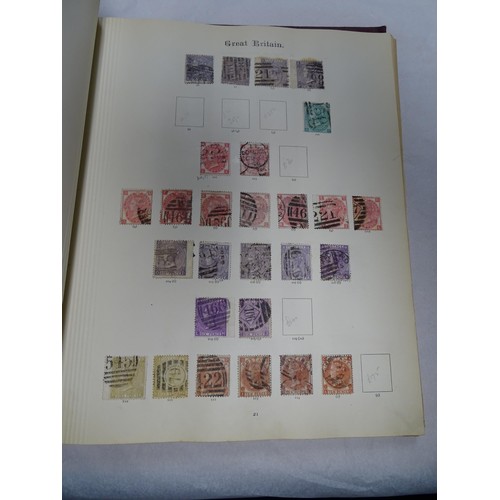 2481 - Stamps & Postal History : An album containing a quantity of assorted Victorian and later Great Brita... 