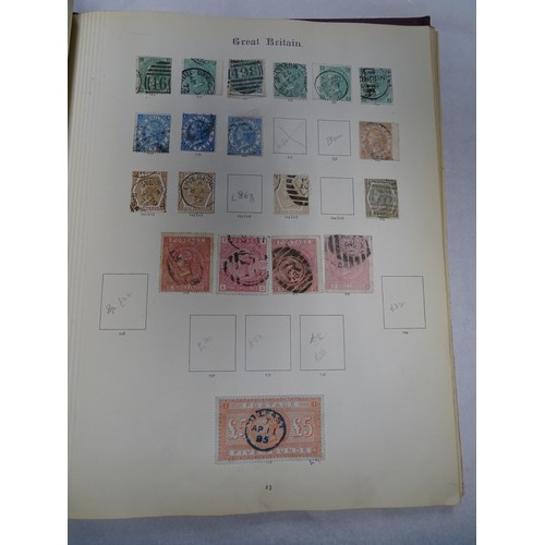 2481 - Stamps & Postal History : An album containing a quantity of assorted Victorian and later Great Brita... 